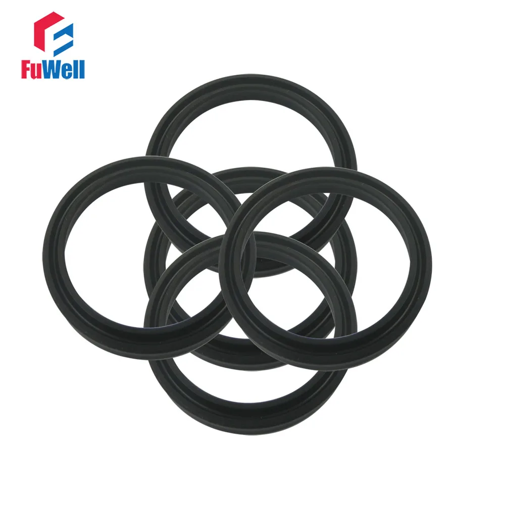 NBR Black Hydraulic Pump Oil Seal 80x90x9mm USH Piston Seal Ring For Oil Cylinder Hydraulic Oil Seal 85x100x9/112x125x9mm