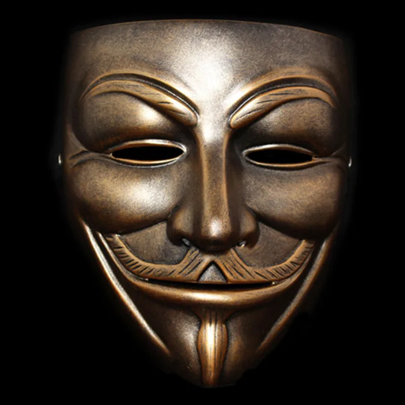 High Quality V For Vendetta Mask Resin Collect Home Decor Party Cosplay Lenses Anonymous Mask Guy Fawkes