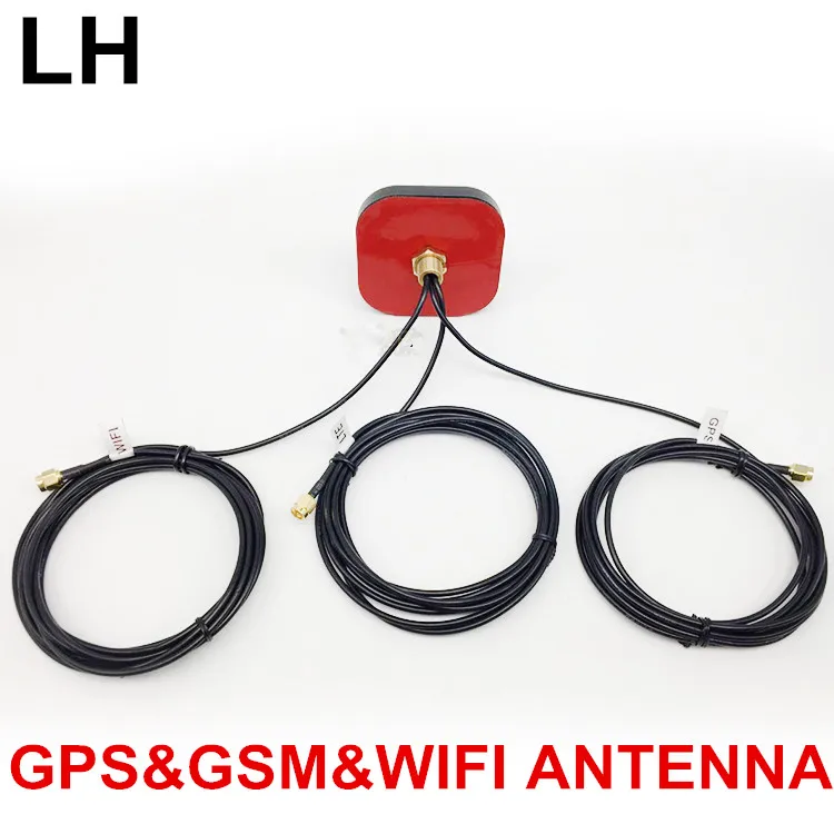 GSM gps wifi combo antenna in onepieces LTE 2.4g combo thread low profile GPS antenna