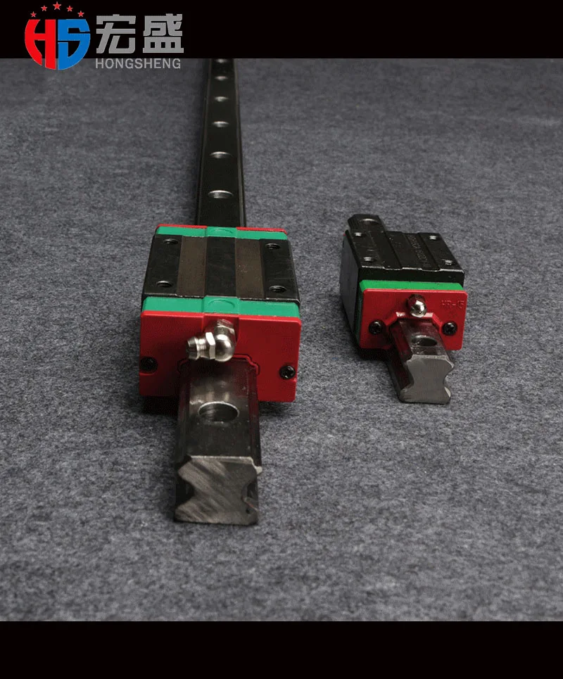 

2 piece Taiwan HIWIN linear guideway HGR25 500mm length with 4 pieces HGH25CA carriage