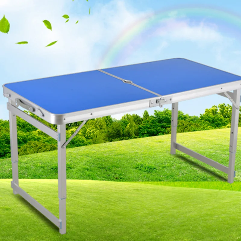 Outdoor Folding Table Chair Camping Aluminium Alloy BBQ Picnic Table Waterproof Durable Folding Table Desk 	 캠핑테이블