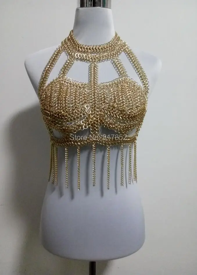 NEW STYLE FASHION WOMEN HARNESS Gold colour \