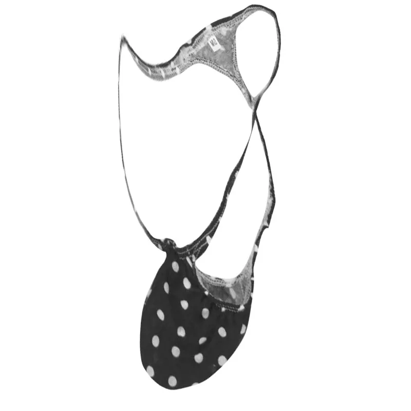 

New print super sexy low waist men 's gay underwear polyester cotton jockstrap string homme