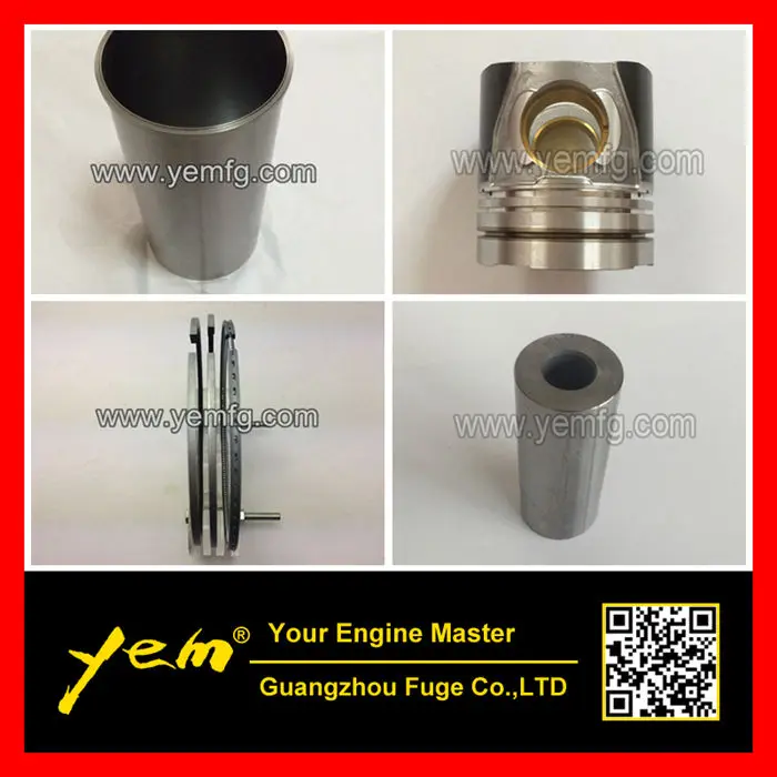 6 Cylinders Engine Part DL08 Liner Kit,DL08 Cylinder Piston With Pin And Piston Ring,DL08 Cylinder Liner