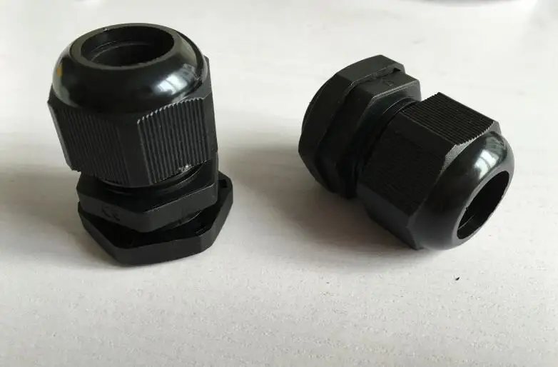 10PCS PG7 Nylon cable waterproof connector plastic cable fixed head