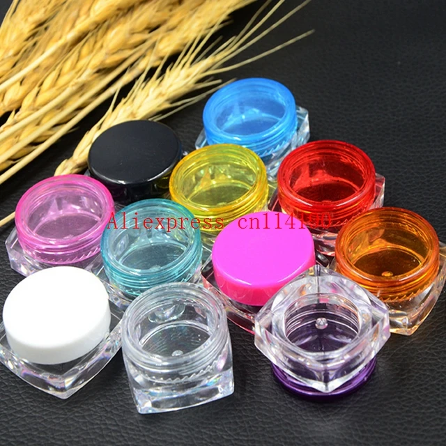 2000pcs/lot Wholesale 3g 5g Plastic Cosmetic Jar Empty Lotion Container Test Box Refillable Jar Eyecream Box Simple Container