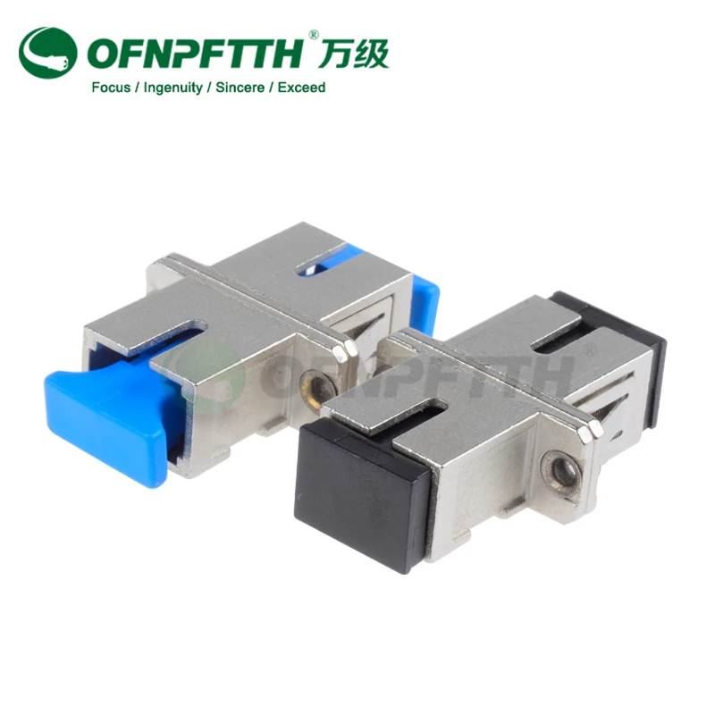 SC Adapter SM SX Metal Material with 0.3dB Insertion Loss