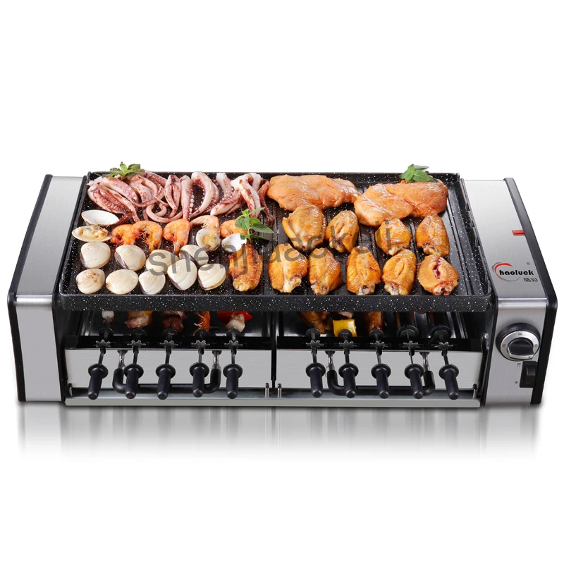 

Commercial electric grills &griddles Electric Grill Large capacity Grilling machine household no-smoke barbecue pits Korean-type