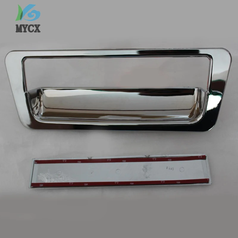 Chrome Accessories for nissan navara brute d40 tail gate trim for nissan frontier navara d40 2006-2013 car styling plate parts
