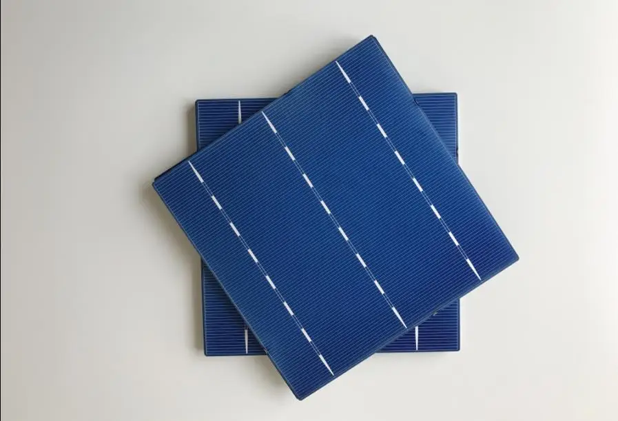 100pcs Poly-Crystalline Silicon Solar Cells 156mm x 156mm 18% Efficiency A Grade For Make Solar Panel