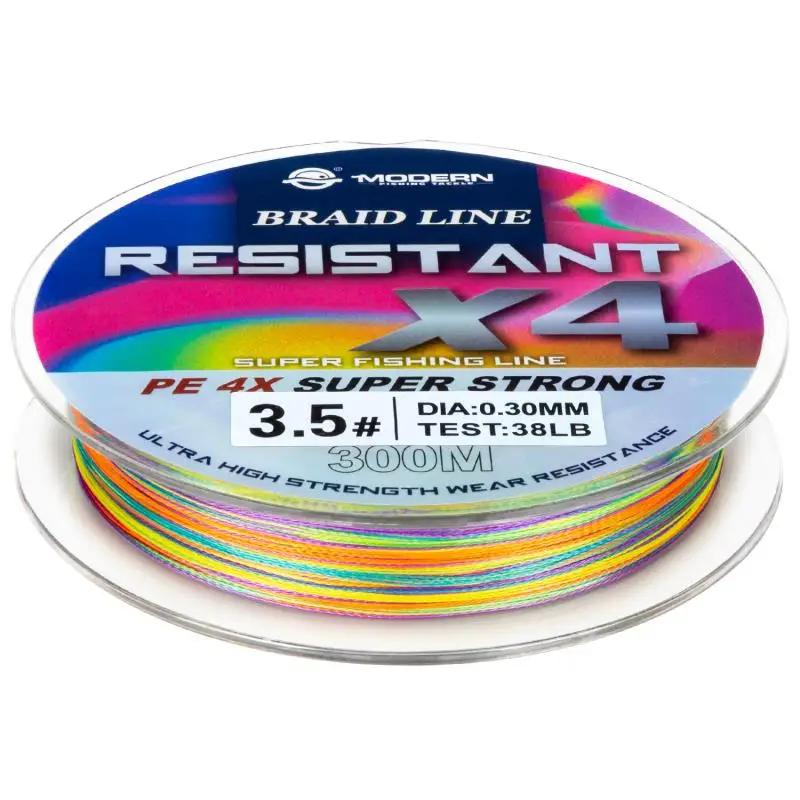 Zukibo 300m PE Braid Fishing Line 4 Strands Multicolor 8-80lb Japanese Super Strong Multifilament Fishing Line For Carp Fishing