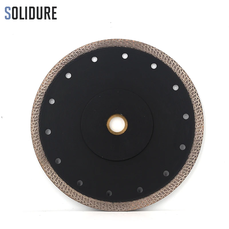 7 inch 180mm hot sintered continuous rim turbo super thin diamond porcelain saw blade for cutting porcelain or ceramics tiles