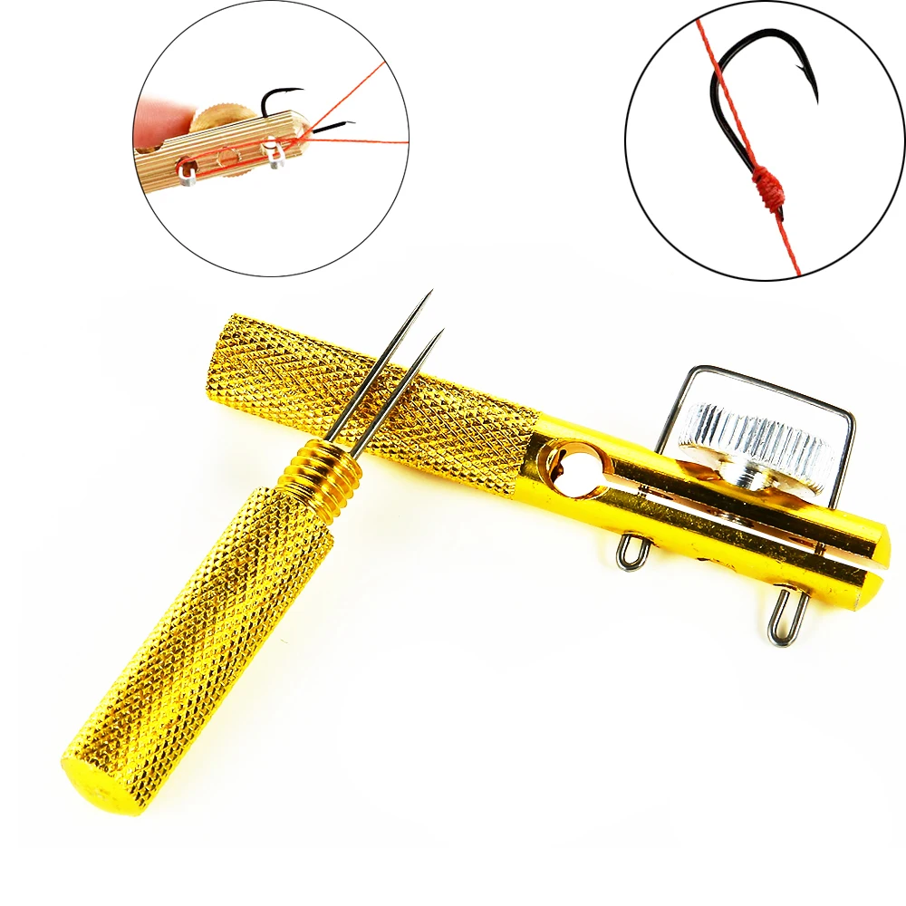 Pesca gancho Knotting Tool, Hook Loop Making Device, Ganchos desacoplamento removedor, Carp Quick Knot Tool, Acessório de pesca