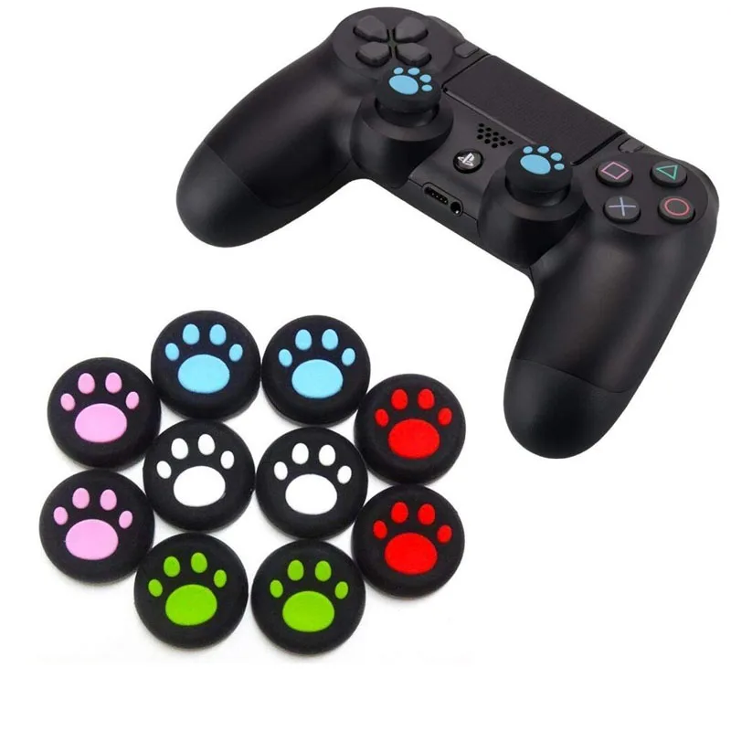 2pcs Cute Thumb Stick Grips Caps Gamepad Joystick Cover Case For Sony PlayStation 3/4 PS3 PS4 Xbox One 360 Controller ThumbStick