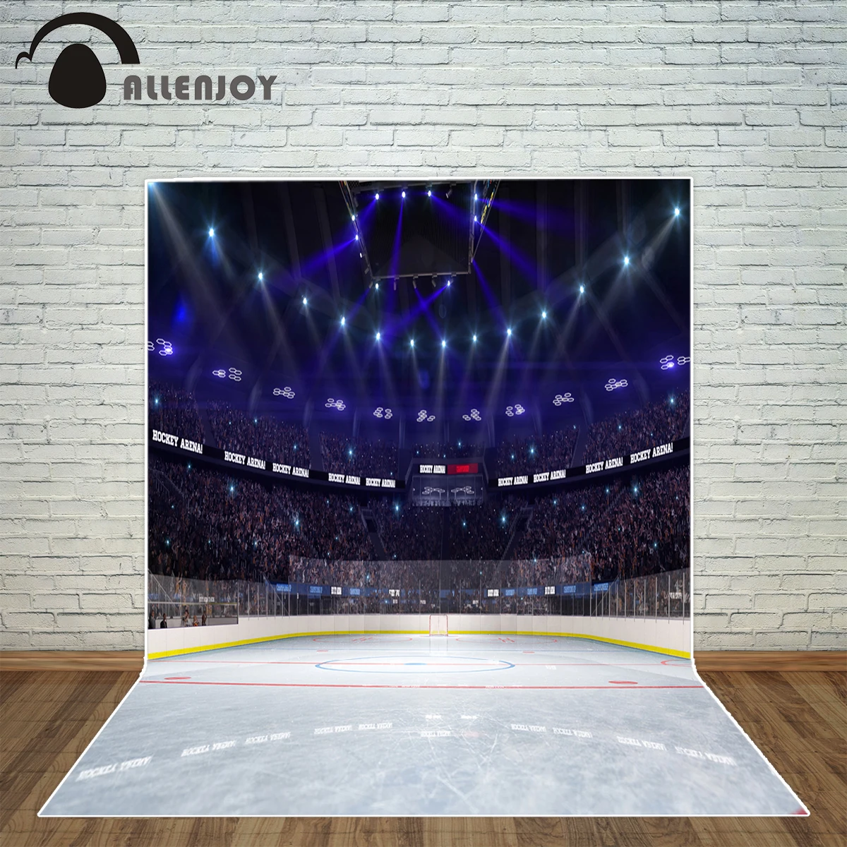 Allenjoy photography backdrop empty huge sport hockey stadium background photo studio new design camera fotografica