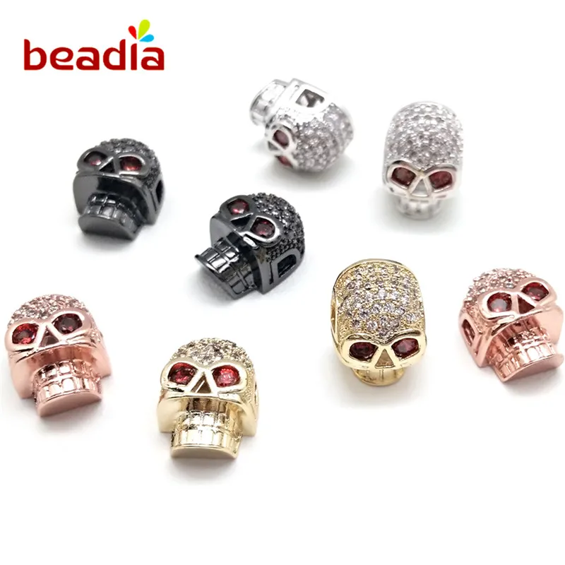 New Fashion Copper Alloy Crown Geometric Beads Electroplated Colors Vintage Charms For DIY Jewelry Making Accessories Bracelets