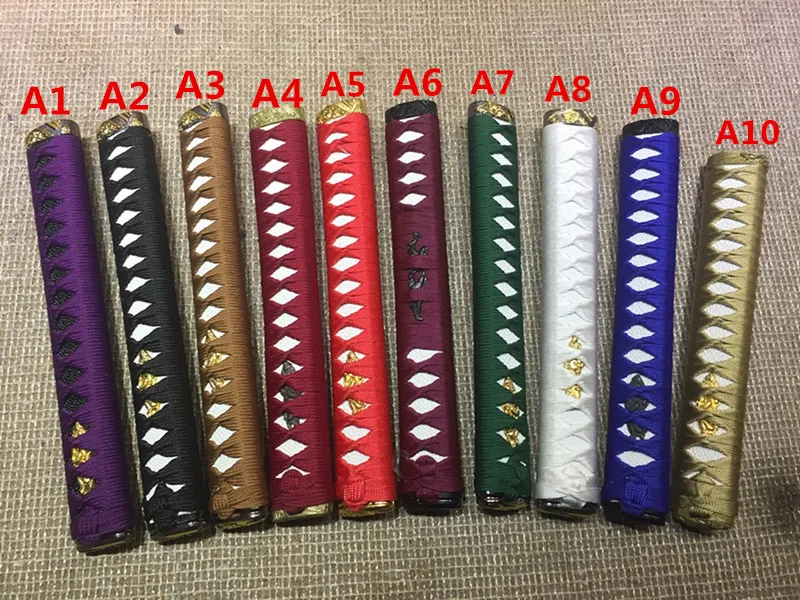 New High Quality Sword Katana Handle Tsuka For Japanese Sword Samurai Katana Menuki Fuchi Kashira