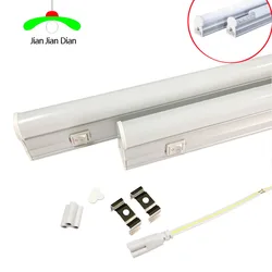 Interruptor de tubo led T5, barra de lámpara de 600mm, 10W, 300mm, 6W, 2835, 110-240V, Blanco cálido