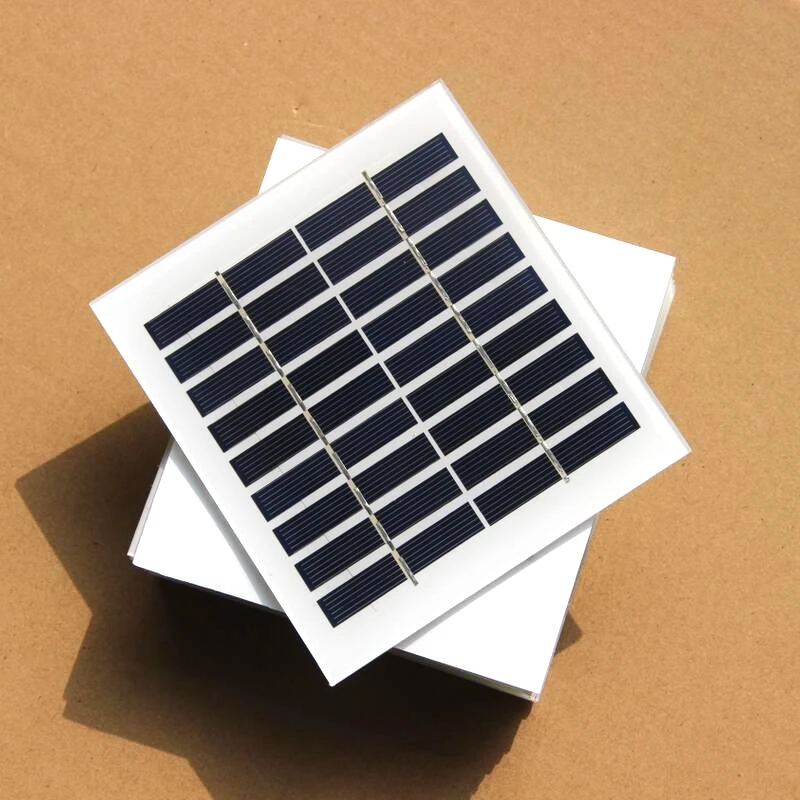 BUHESHUI 2W 9V Panel słoneczny szkło laminowany moduł ogniw słonecznych DIY ładowarka słoneczna polikrystaliczna 135*125MM