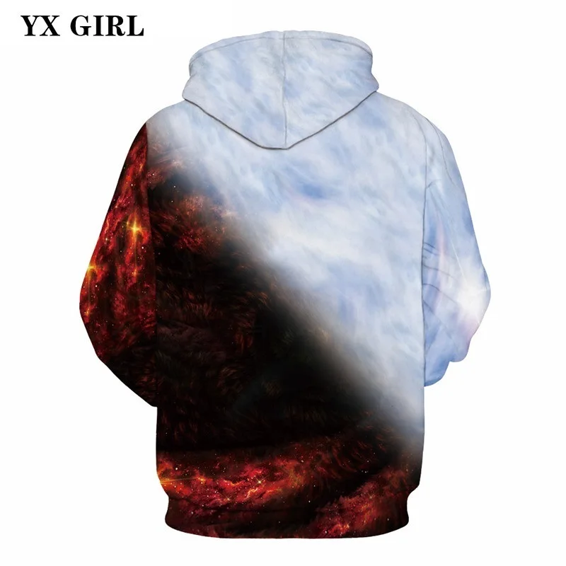 Unisex 3d Print ice/Fire Wolves Black White Wolf Hoodies Men/Women Casual Hoodie Autumn Tracksuit Pullover Hooded Sweatshirt