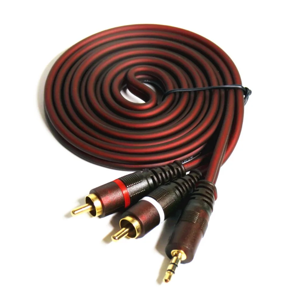 

oxygen-free copper 99.99% AV Cable AUX 3.5mm to 2RCA Jack Audio Cables Male to Male RCA Aux Cable 1.5m 3m 5m 10 Stereo Rca Cable