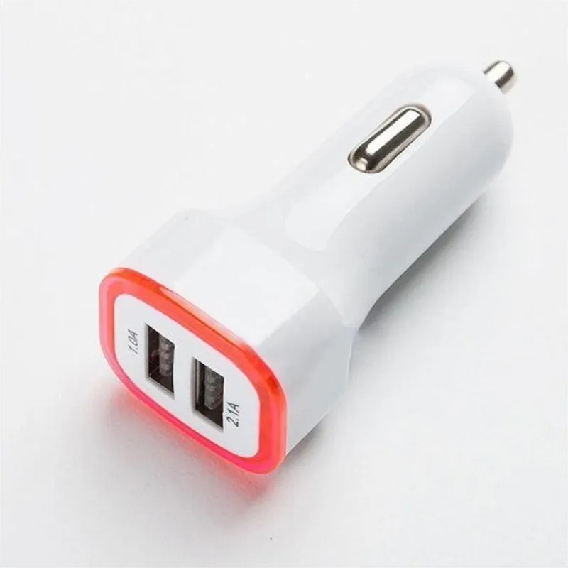 Mới Đa Năng Sạc Điện Thoại Di Động 2.1A LED USB Dual 2 Cổng Nóng Adapter Ổ Cắm Sạc Trên Ô Tô Cho Iphone/Samsung/HTC