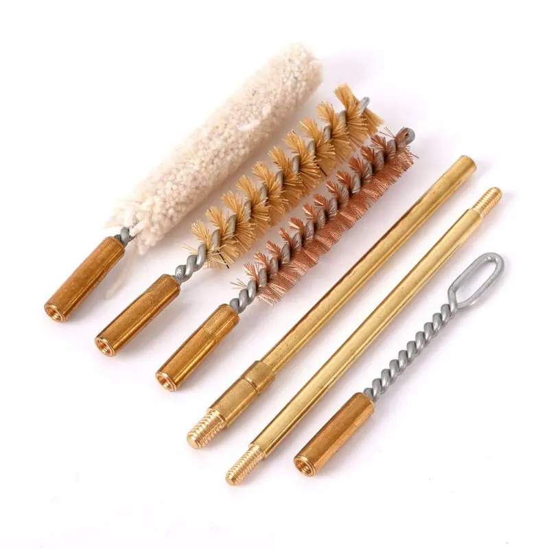 7-Pack Pistols cal.38/357/9mm Cleaning Kit Gun Rod Brush Professional Gun Cleaning Tools New Arrival