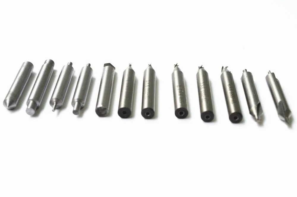 The Whole Set Milling Cutters With Spare Part For Vertical Key Cutting Machine Cutter Locksmith Tools Cutters Bits Steel Drill