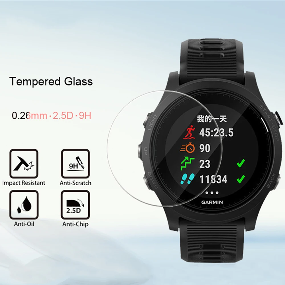 3 Cái/lốc 9H 2.5D Cao Cấp Màn Hình Bảo Vệ Cho Garmin 935XT Thể Thao Kính Cường Lực Dành Cho Garmin Forerunner935 Phụ Kiện