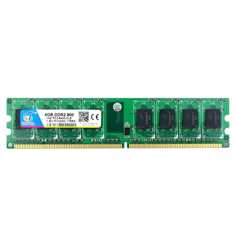 Imagem -04 - Veineda-memória Ram para Intel e Amd Ddr2 2gb 4gb 800mhz 667 533 Pc26400