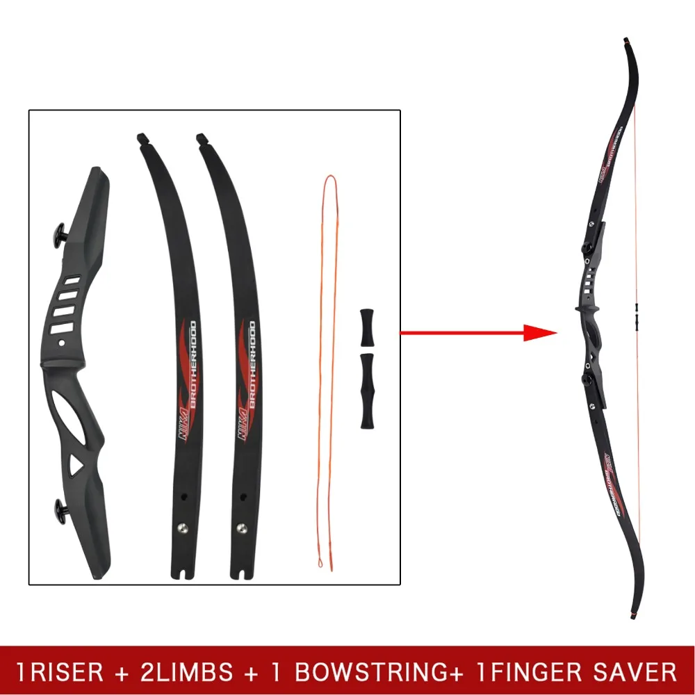 1X 30Lbs ILF Recurve Bow Youth Archer Beginner Right Left Handed Target Practice Archery