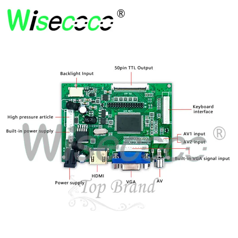 産業用グレードのLCDディスプレイコントローラーボード,400ニットの明るさ,12インチ,800x600,lvds,20ピン