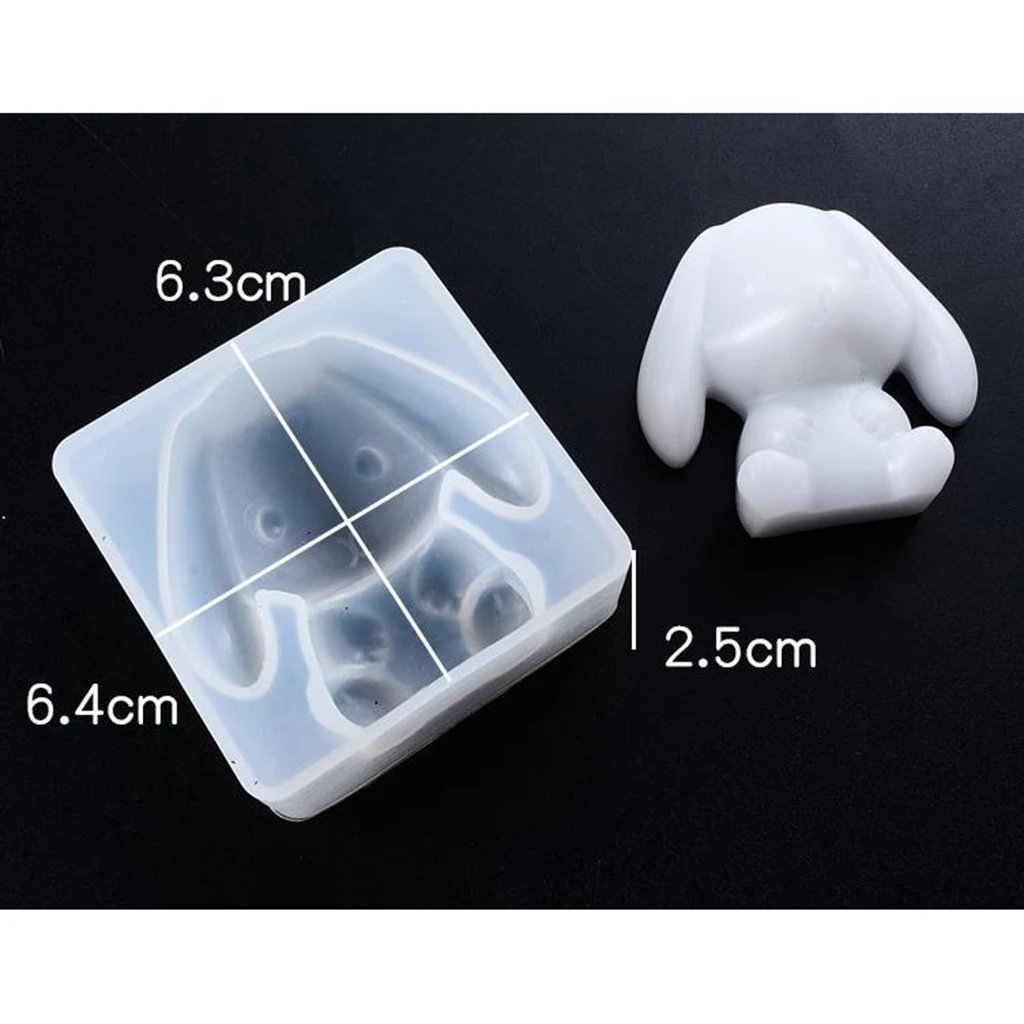 Heart/Rabbit/Wolf Head/Lion DIY Silicone Mold Resin Casting Craft Mould Tool