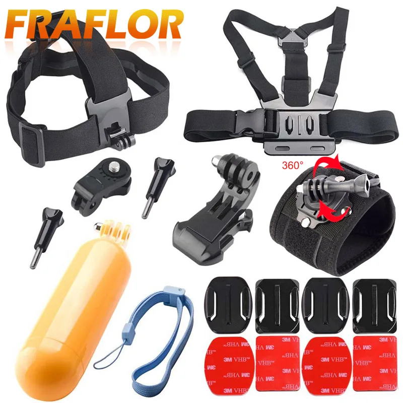 Helmet Belt Head Strap Floaty Bobber for Accessories Kit Set for Sony Action Cam HDR AS20 AS200V AS30V AS15 AS100V AZ1 xiaomi yi