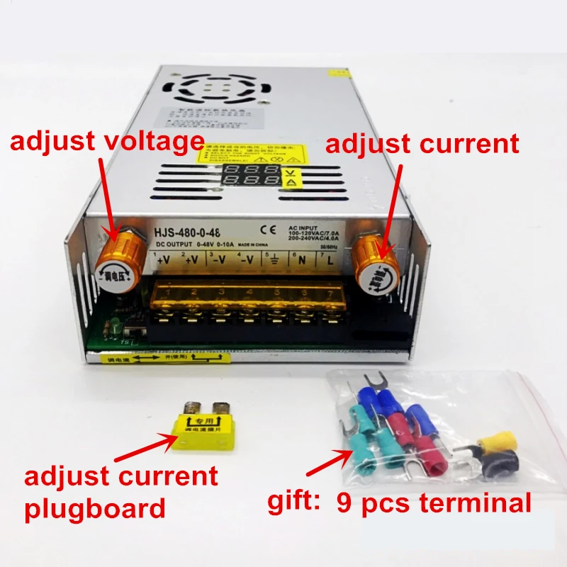480W output 0-5V 12V 24V 36V 48V 60v 80V 120v 160V 220v Adjustable DC voltage stabilization Digital switching power supply image 4