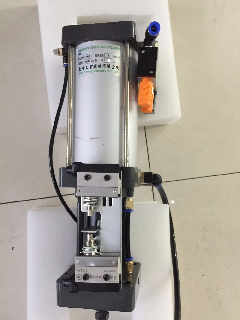 4.5Ton (4500 kg) of air cylinder for BT30 or BT40 spindle ATC cnc cnc milling machine spindle booster cyliner aircylinder