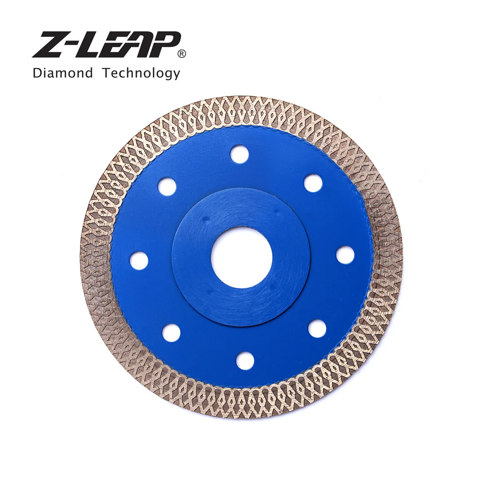 Z-LEAP 105/115/125 مللي متر الماس شفرة المنشار الجرانيت الرخام السيراميك أسطوانة تقطيع سوبر رقيقة توربو شفرات منشار دائري حجر قطع أدوات