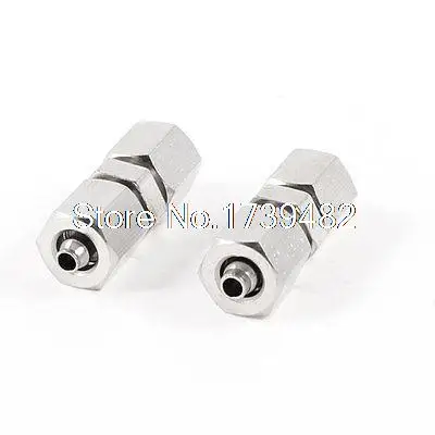 

2PCS Straight 2 Ways Pneumatic Quick Couplers Adapter for 2.5mmx4mm Air Tube