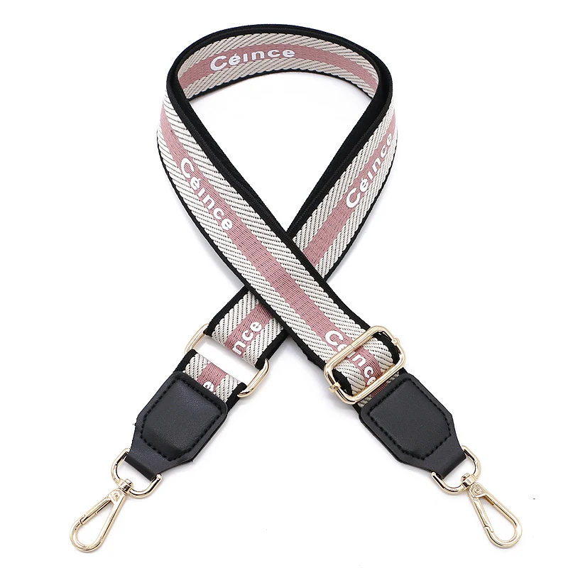 Widened Female Bag Strap Diagonal Shoulder Strap Personality Canvas National Wind Single Diagonal Shoulder Strap Accessories