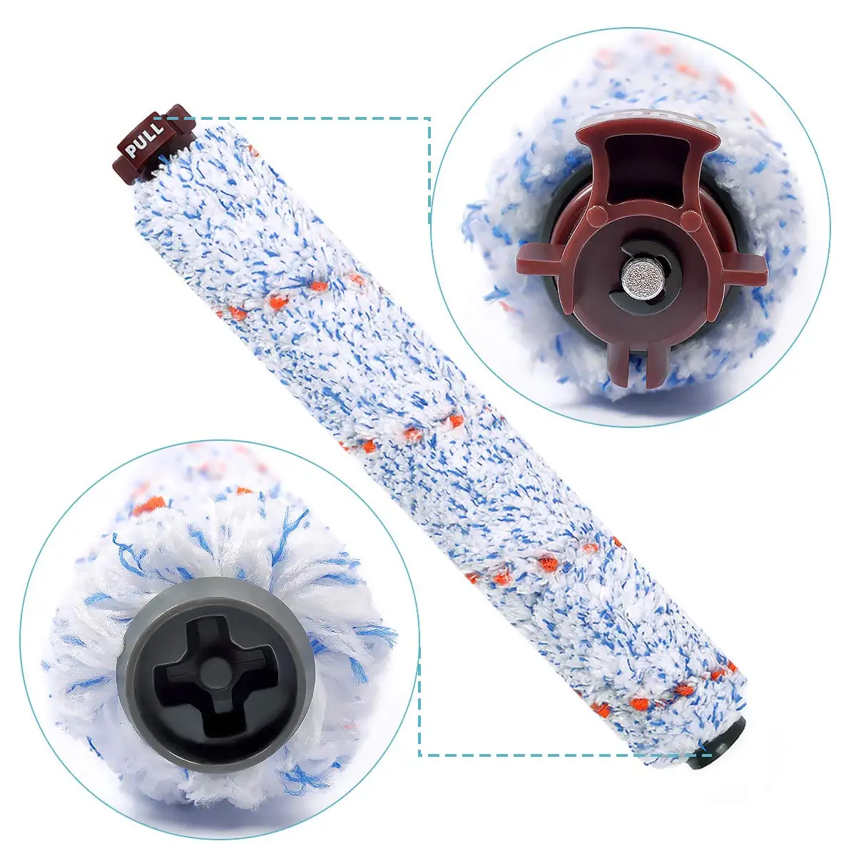 Multi-Oberfläche Pinsel Rolle Ersatz Kompatibel für Bissell 1868 CrossWave 1785 Serie, Ersetzt Teil 1608683, 160-8683, 2-Pack