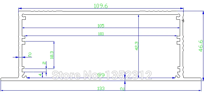 133*46*150mm wall-mounted aluminum box for electronic project power amplifier alloy DIY junction outlet meter switch case