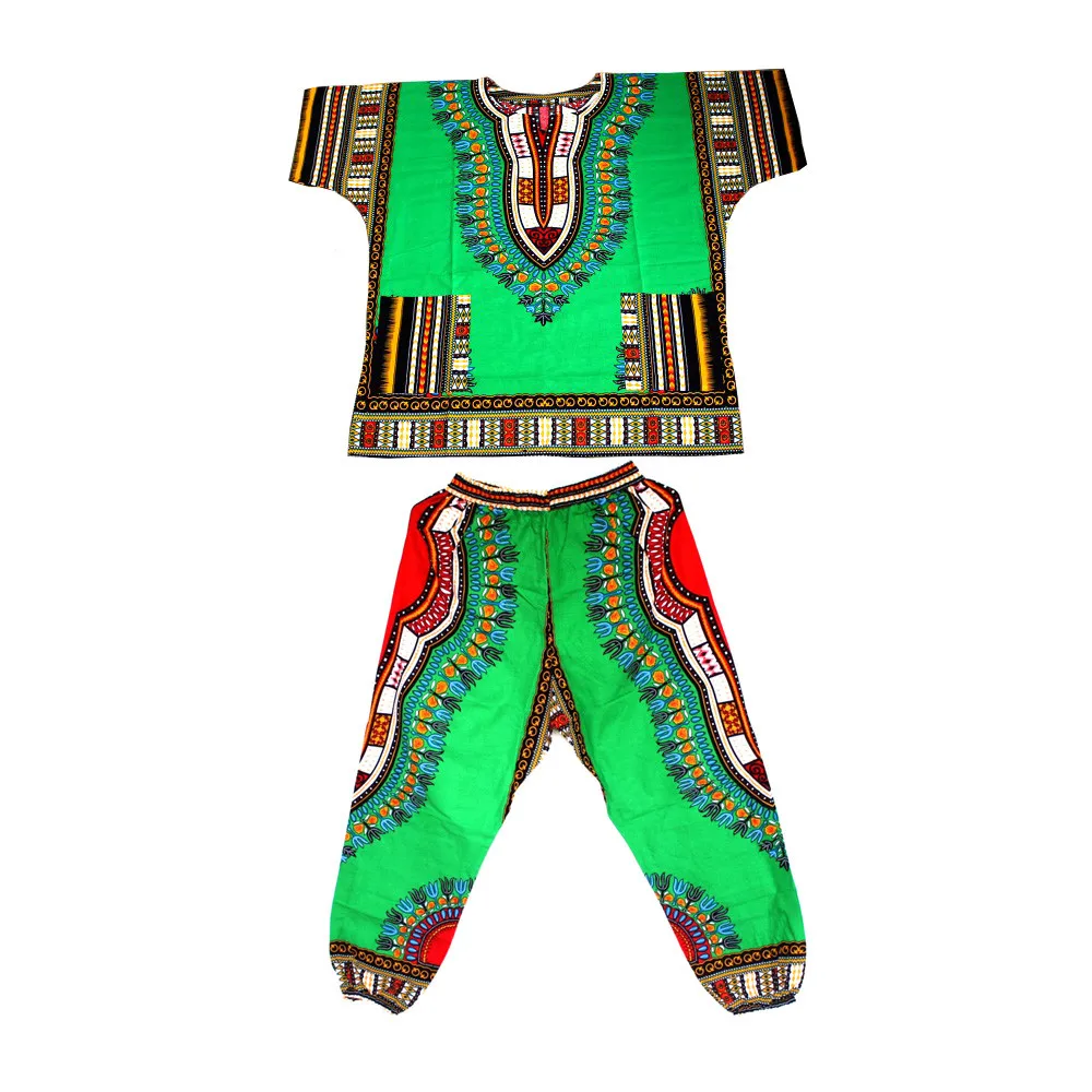 Mr Hunkle Fashion Design Dashiki Set African Printted Dashiki Dress and Pants for Women and Men