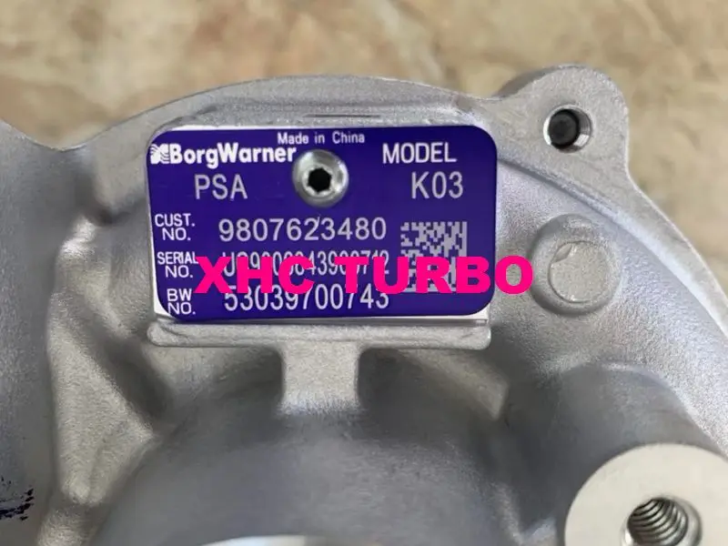 NEW GENUINE Borgwarne*r K03 53039700743 53039700422 Turbo Turbocharger for PEUGEOT 508 4008 5008 DS5 DS6 Citroen EP8FDT 1.8THP