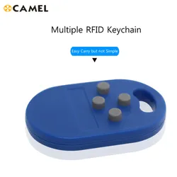 Keyfob múltiplos rfid 4 ou 5 em 125khz t5577 em gravável ic 13.56mhz m1k s50 uid, etiqueta de chaveiro complexa modificável