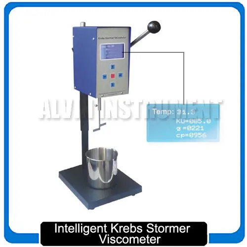 Digital Intel Krebs Stormer Viscometer  Calibrated by user show KU, cP, g and temp value simultaneously