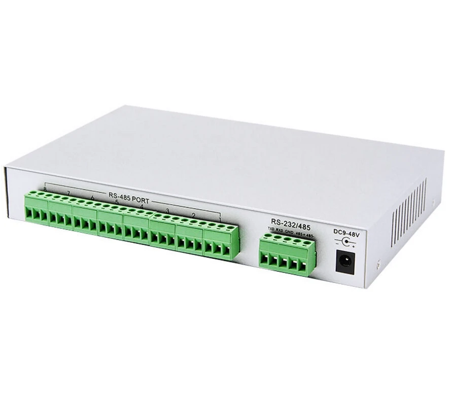 UT-1208 RS-232/RS-485 to 8 Ports RS-485 Hub (Din Rail) 8 Port RS485 HUB Instruction 600W lightning surge protection Isolated