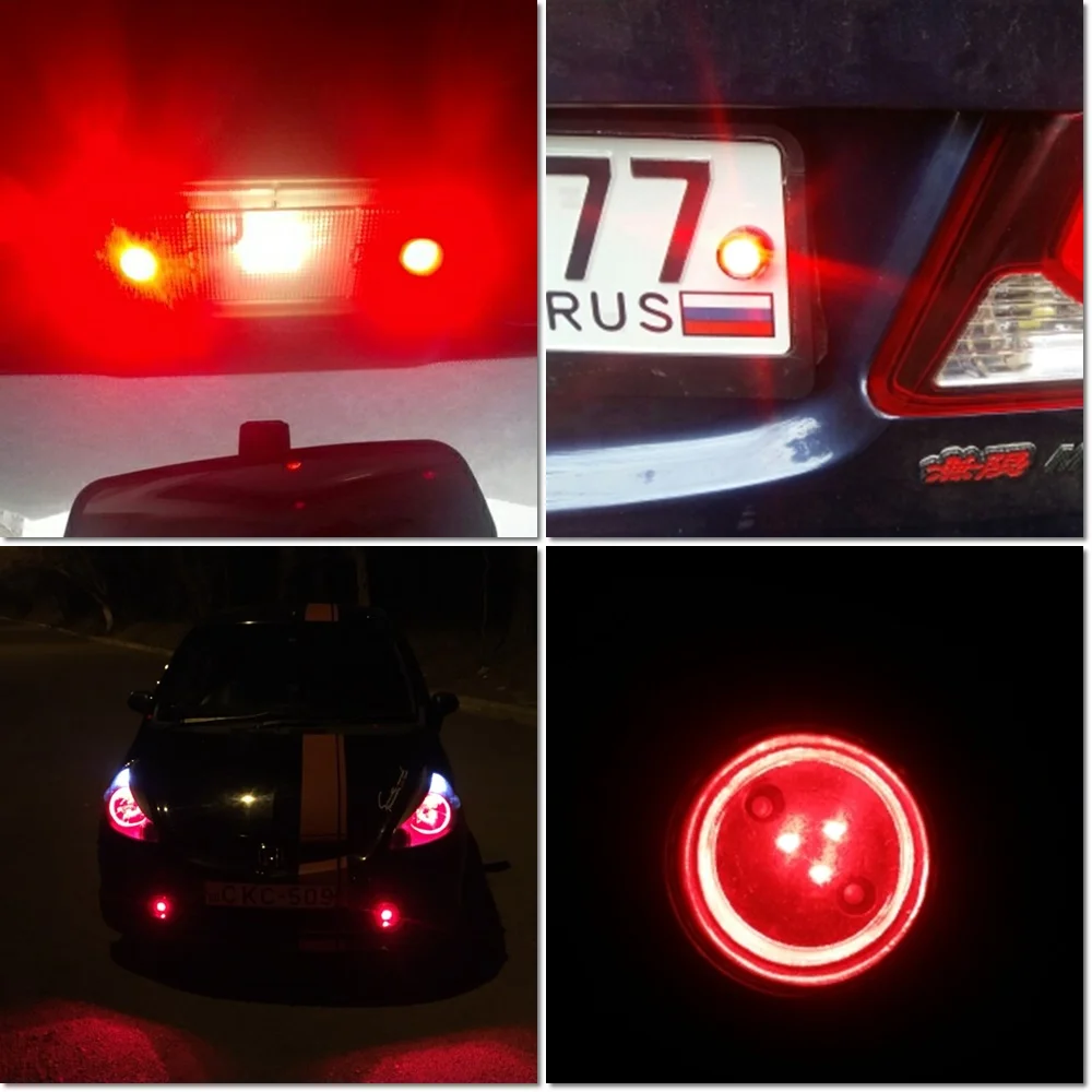 2PCS Led DRL Eagle Eyes 20mm*11mm Waterproof Led Daytime Running Lights Car Styling Auto Parking Reverse Brake Fog Lamps