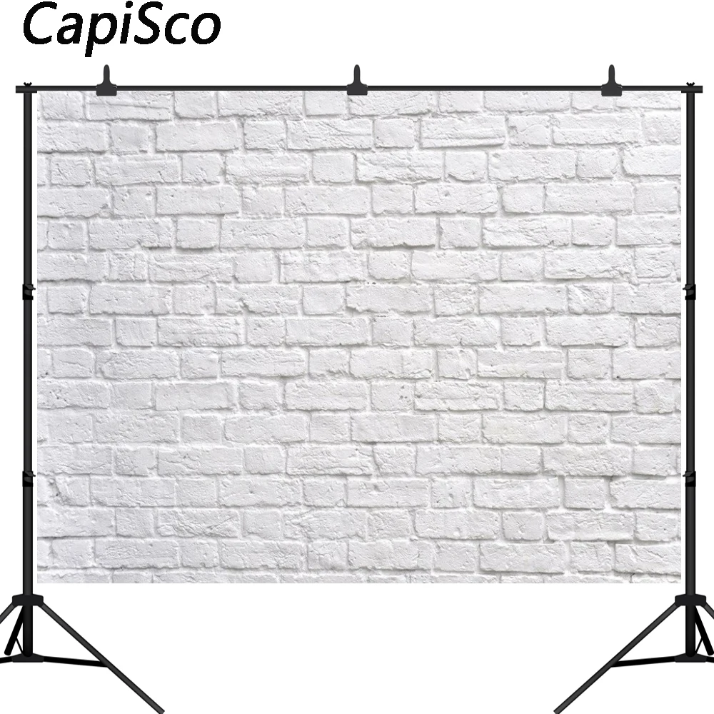 Capisco Weiße Ziegel Wand Vintage Vinyl Fotografie Kulissen Fotografischen Hintergrund Für Foto Studio Photophone Photozone Prop