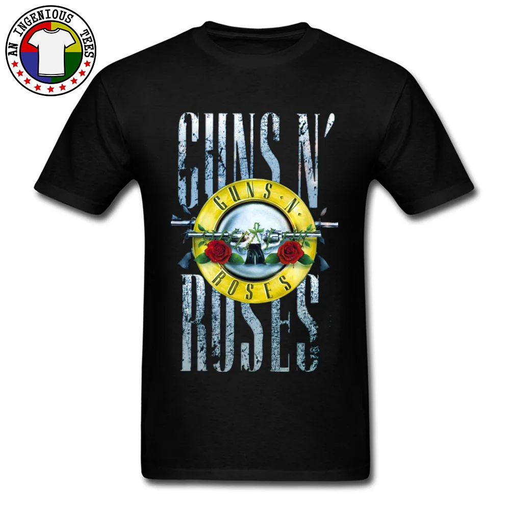 New Arrival Black Tshirts Guns N Roses Symbol Band Tops & Tees Gothic Rock Music Jazz Tees Male T Shirt Short Sleeve Drop Ship