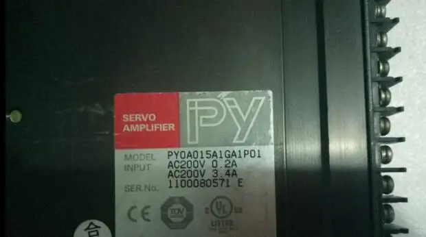 PY0A015A1GA1P01  Servo amplifier used in good condition